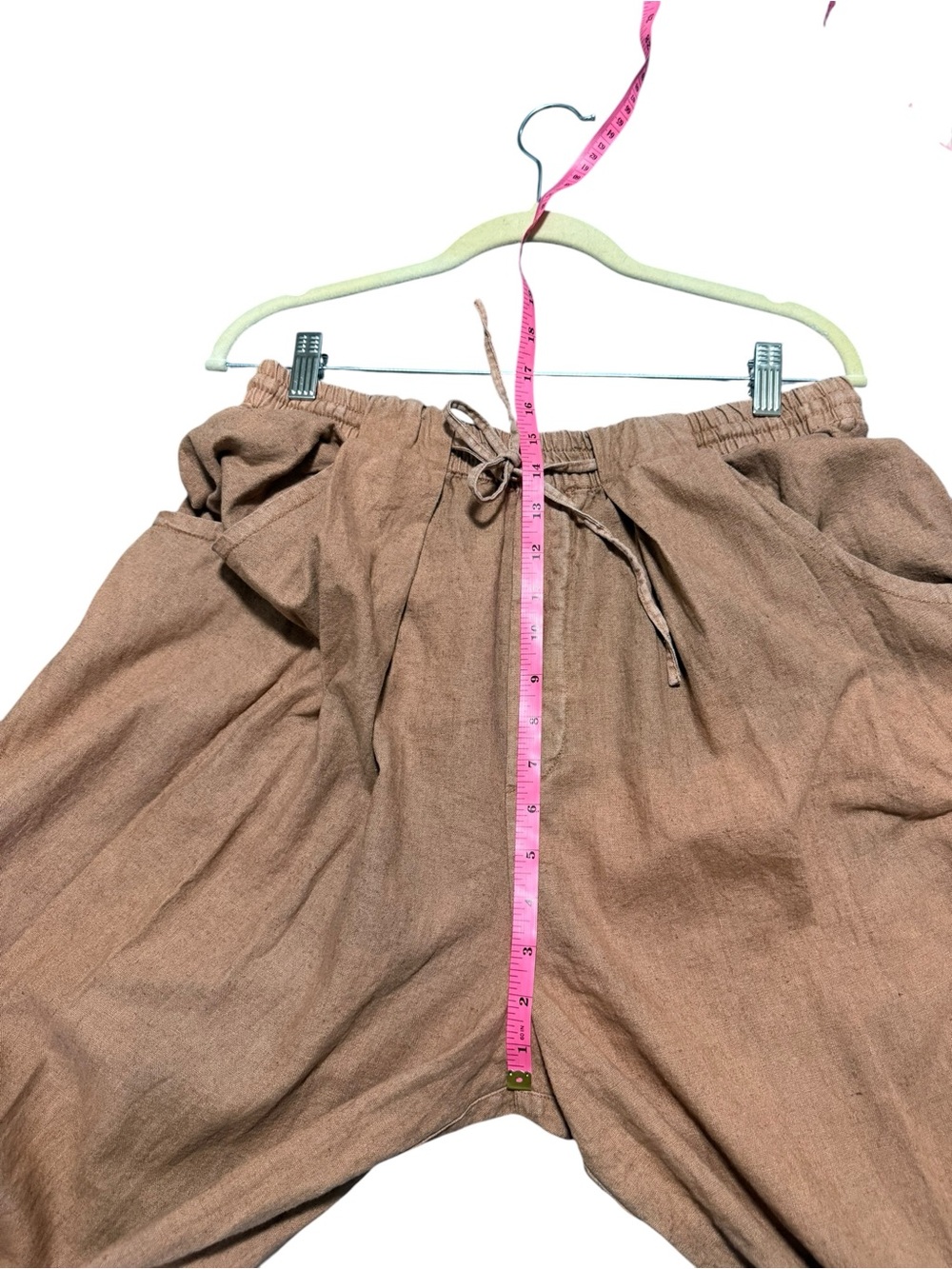 Free People Wide Leg Drawstring Pants in Rust - Picture 8 of 8